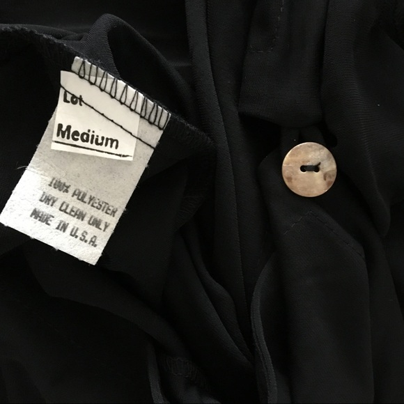 New Vtg French Connection black jacket M - Picture 8 of 8